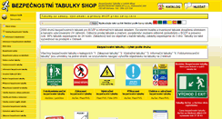 Desktop Screenshot of bezpecnostni-tabulky-shop.cz